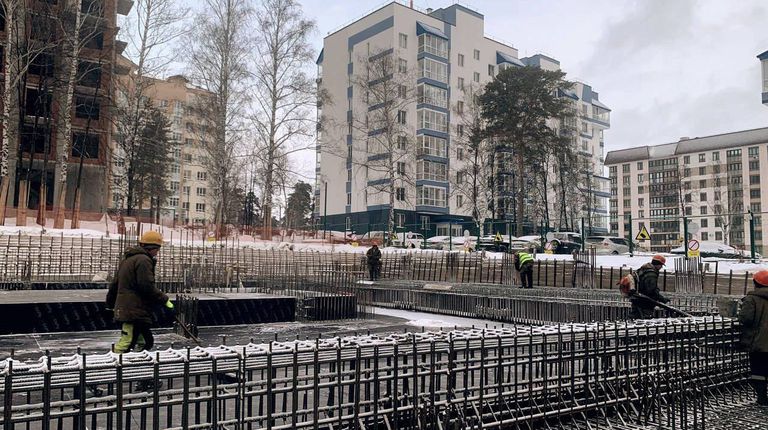 Лежит на стройплощадке кит...