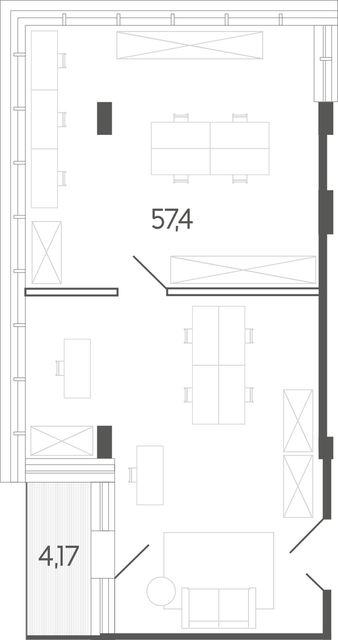 Офис с отделкой