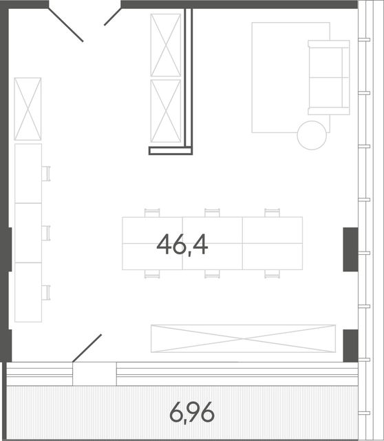 Офис с отделкой