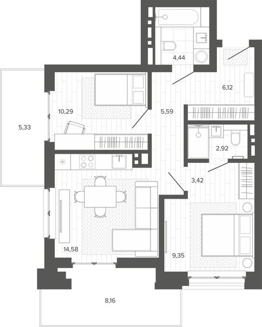 Квартира № 210