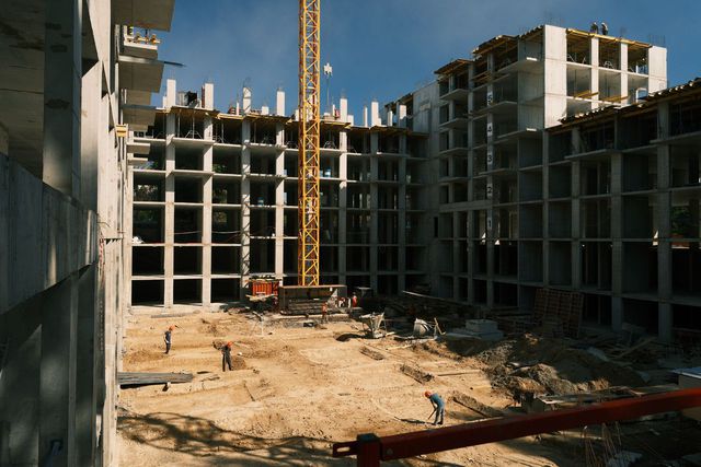 Ход строительства Меланж